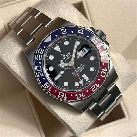 rolex red white blue band|rolex gmt pepsi 2023.